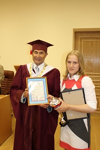 Вручение наград президентом университета Г.А. Бордовским