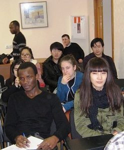 Встреча с иностранными студентами факультета русского языка как иностранного